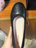 路施南真皮银行工作鞋女黑色单鞋舒适职业正装皮鞋上班鞋软底工鞋空姐鞋 黑色2.5cm标准版(中配:皮里782 40 实拍图