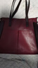 VQGT情人节包包女包托特包新款百搭女士通勤手提包轻奢时尚单肩斜挎包 酒红色 实拍图