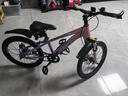 凤凰山地自行车男女变速山地车碟刹青少年儿童自行车学生单车 星际 粉紫【单速+辐条轮】 20寸【适合125-160cm】 实拍图