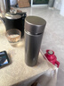 宅轻松钛杯覆钛保温杯茶水分离商务高档水杯男女士礼品杯子 太空灰500ml 实拍图