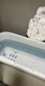 奔麦【送货上门】泡澡桶折叠浴桶洗澡桶成人浴盆婴儿童家用洗澡神器 【升级1.4米+保温盖+软靠垫】蓝 实拍图