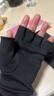 南极人半指手套男士冬季保暖开车加绒防风半截露指手套男N2E8X88571 黑 实拍图