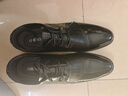 卡帝乐鳄鱼（CARTELO）英伦正装皮鞋男低帮商务休闲皮鞋男士牛皮亮面透气男鞋9326黑色43 实拍图