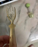 licheers元宝勺子婴儿宝宝喂饭辅食叉勺儿童PPSU硅胶软勺岁汤勺叉餐具套装 实拍图