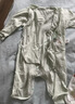 童泰（TONGTAI）婴儿连体衣夏纯棉衣服初生宝宝蝴蝶哈衣爬服提花绿色59cm 实拍图