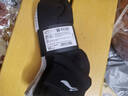 李宁袜子篮球袜（6双装黑白灰）男女跑步运动袜短袜毛巾底棉袜男袜 实拍图