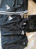 阿迪达斯（adidas）运动套装男秋冬跑步运动套装防风夹克收腿裤两件套 黑黑 3XL 实拍图