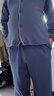 红豆居家春秋款双面精梳纯棉紧密赛络纺家居服男女情侣睡衣 青石蓝 3XL 实拍图