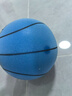得力 静音篮球 5号儿童室内无声弹力玩具球儿童娱乐玩家篮球 蓝色 实拍图
