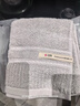 洁丽雅（Grace）10A级抗菌纯棉毛巾 柔软吸水新疆长绒棉洗脸巾2条装深灰+灰 实拍图