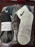 耐克NIKE男女运动袜 速干透气篮球袜 短袜三双装SX7677-964黑/灰 L 实拍图