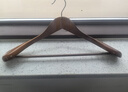 家逸实木衣架家用无痕西服衣撑干湿两用挂衣架晾晒衣架子10支装 实拍图