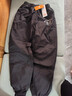 雪中飞儿童羽绒裤新款冬季男女童中大童休闲百搭加厚保暖长裤工装羽绒裤 黑色 160 实拍图