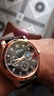 正品男士手表高档休闲石英表简约气质男表皮带高颜值罗马时尚腕表 黑色运动款 实拍图