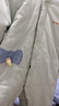童泰（TONGTAI）婴儿连体衣冬季纯棉夹棉宝宝衣服新生儿连帽哈衣爬服绿色80cm 实拍图