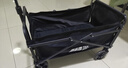 探险者（TAN XIAN ZHE）户外露营小推车折叠露营推车营地拖车野餐桌板手拉车摆摊快递车 150L 【曜石黑】-实心万向轮 实拍图