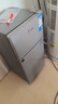 志高（CHIGO）小冰箱迷你小型家用冷藏冷冻两用宿舍出租房用双门办公室电冰箱节能省电 【一级能效】76L银色【三天约一度电】 实拍图