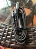 6A快充透明芯片三合一手机数据线呼吸灯适用于苹果安卓华为小米有Type-C/100W一拖三车载通用 1.2米黑色 实拍图