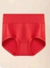 曼妮芬女抗菌内裆短裤高腰包臀低角裤女生大码底裤 040 红色 XL (170) 实拍图