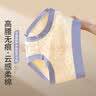 【7A抗菌100%纯棉底裆】高腰纯棉内裤女无痕收腹透气少女三角裤 4条小清新+天蓝花+玫瑰花+油菜花 2XL （140-170斤） 实拍图