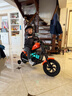暴风骑士儿童电动摩托车小哈雷童车玩具3-12岁两轮单驱小电摩C12探索版橙 实拍图