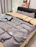 无印良品全棉学生宿舍被褥全套床上六件套（三件套+枕套组+被芯+床褥） 实拍图