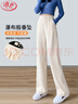 浪莎雪尼尔阔腿裤女春秋高腰垂感直筒阔腿裤百搭显瘦休闲裤子女 实拍图