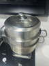 美厨（MAXCOOK）蒸锅 304不锈钢30CM三层蒸锅 加厚复底汤锅 燃气电磁炉通用 实拍图