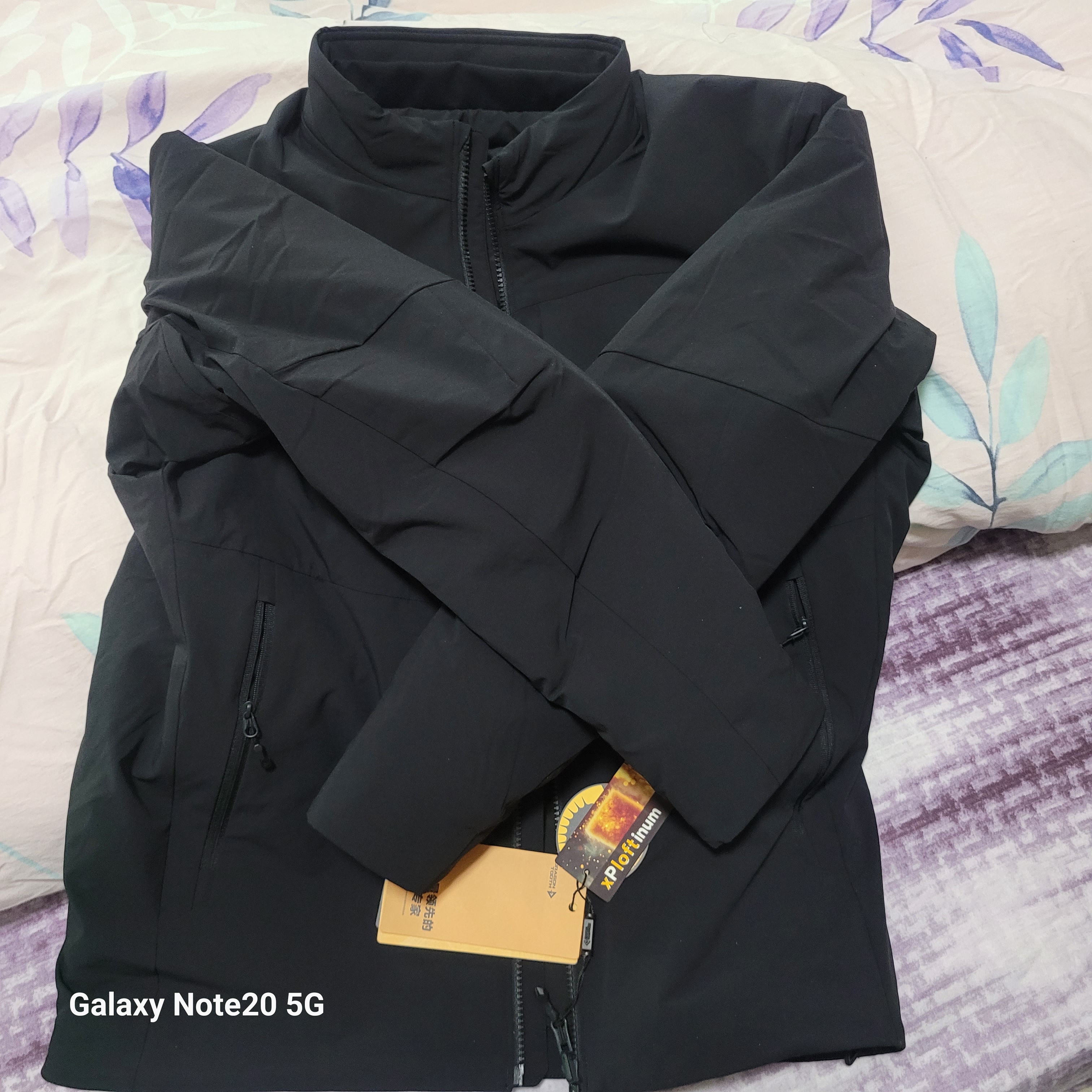 龙牙【龙牙 × 中国火箭】二代风神棉服外套运动户外保暖加厚棉服男 极夜黑 S 170/92A(121-144斤） 实拍图