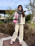 图瓦西厚底阿甘鞋女2026春夏季新款炸街复古做旧粉红色运动老爹德训鞋潮 粉色 网面 38 (240mm) 实拍图