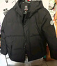 京东京造羽绒服男鸭绒加厚防寒工装面包服短款冬季外套衣服 黑色 3XL 实拍图