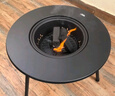 原始人围炉煮茶烧烤炉家用室内烤火炉套装户外烧烤桌取暖盆木炭烧烤架 特大号加厚桌面围炉【配7件套+10斤炭】+收纳包 实拍图