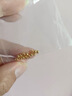 御邪足金999光面算盘珠隔断珠黄金垫片DIY手串手链金配饰 算盘珠:约0.03g（预售） 实拍图
