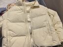 优衣库童装男童女童蓬松羽绒茄克外套夹克羽绒服478148 01 乳白色 150 实拍图