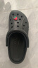 卡骆驰（CROCS）洞洞鞋贝雅男鞋女鞋轻便耐磨一脚蹬拖鞋休闲鞋|10126 黑色-001 37 /38(230mm) 实拍图