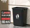 朴厨（PUCHU）无盖垃圾桶60L商用大号环卫家用厨房专用大容量饭店室外垃圾箱 实拍图