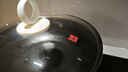 三禾微纳无涂层不粘炒锅不锈钢炒菜锅无油烟含钛锅具32cm雾月白配钢铲 实拍图