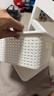 名创优品（MINISO）格纹仿藤编带盖收纳筐 桌面收纳盒宿舍办公杂物收纳篮 中号2个装 实拍图