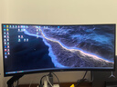 AOC 34英寸带鱼屏显示器电竞曲面准4K高刷HDR办公电脑屏幕21:9游戏宽屏升降旋转 套装【CU34G3X+AM500万向支架】 实拍图