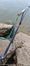 本诺碳素炮台支架鱼竿架杆轻硬大物台钓椅钓箱地插架竿钓鱼手竿支架 2.7m 【高碳综合】吸光滚轮+后挂 实拍图