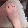 MZMZ铂金情侣戒指PT950白金结婚求婚对戒素圈情人节七夕礼物送女友 次日达-轻贵平面【闭口/活口刻字】拍此 实拍图