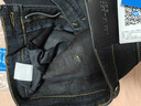 真维斯（Jeanswest）牛仔裤男士2025冬季商务宽松直筒加绒保暖裤男黑色加绒33 实拍图