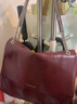 CHARLES&KEITH大容量纯色链条邮差包单肩腋下包包女包婚包新年礼物CK2-20271514 Burgundy葡萄酒红色 大包 实拍图