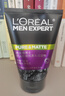 欧莱雅（LOREAL）男士洗面奶控油清痘深层清洁磨砂抗黑头角质氨基酸洁面乳男青少年 炭爽控油抗黑头洁面膏150ml 实拍图