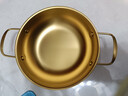 韩式泡面锅加厚双耳铜金色干锅海鲜锅单人小火锅 19CM金色海鲜锅 实拍图