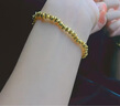 中国黄金（CHINA GOLD）碎金子黄金手链女足金盘缠金手串生日七夕情人节礼物送女朋友老婆 【京速达】足金手串约3.2g【甄选礼盒】 实拍图
