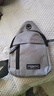【运动腰包】跑步包男休闲斜挎包手机包防泼水健身包 灰色 实拍图