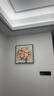 墨派（Mopai）餐厅装饰画手绘油画美式花卉高端客厅肌理挂画正方形壁画免打孔 锦上添花 50*50cm手绘油画 实拍图