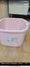 CHAHUA茶花 泡脚桶14.5L洗脚盆大号塑料洗脚盆水桶足浴盆泡脚盆 浅粉色* 实拍图