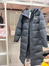 阿迪达斯 （adidas）长款羽绒服男女同款鸭绒连帽保暖防风防钻绒潮流外套 L码 实拍图